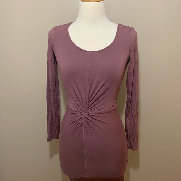 Lavender Ruched Dress - Picture 1 of 4